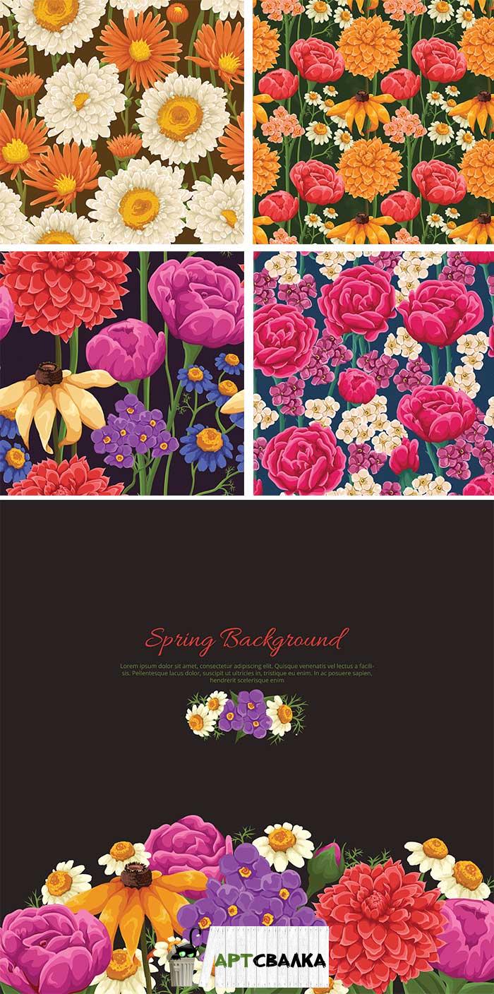 Цветочные фоны в хорошем разрешении  | Flower backgrounds in high resolution